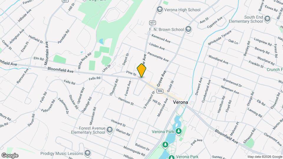 726 Bloomfield Ave Map and Location Details