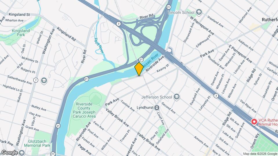 126 Riverside Ave Map and Location Details