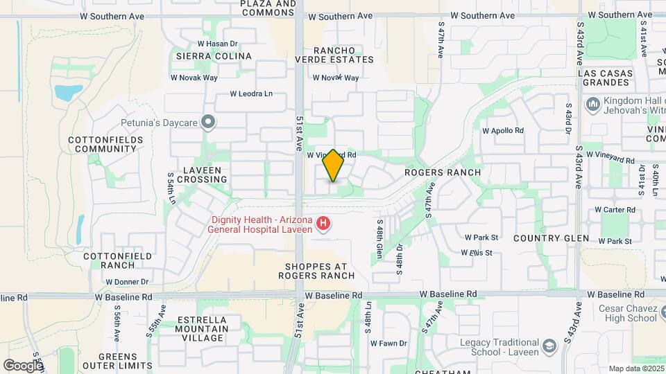 6919 S 50th Dr Map and Location Details