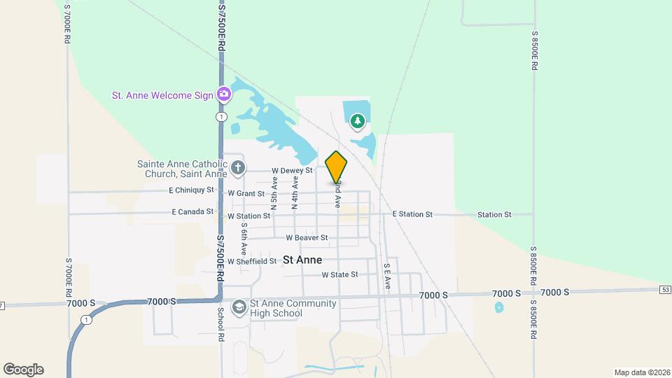 207 W Grant St Map and Location Details