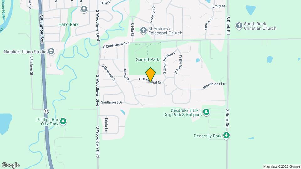 1119 E Rushwood Dr Map and Location Details