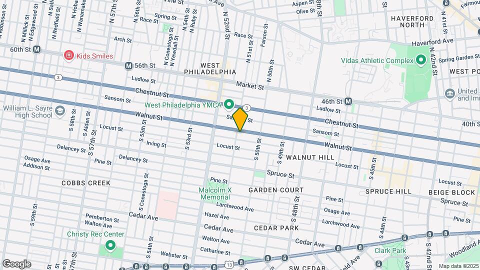 5050 Walnut St Mapa y Detalles de la Ubicación