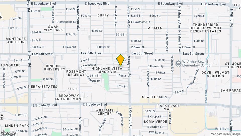 5425 E 7th St Map and Location Details