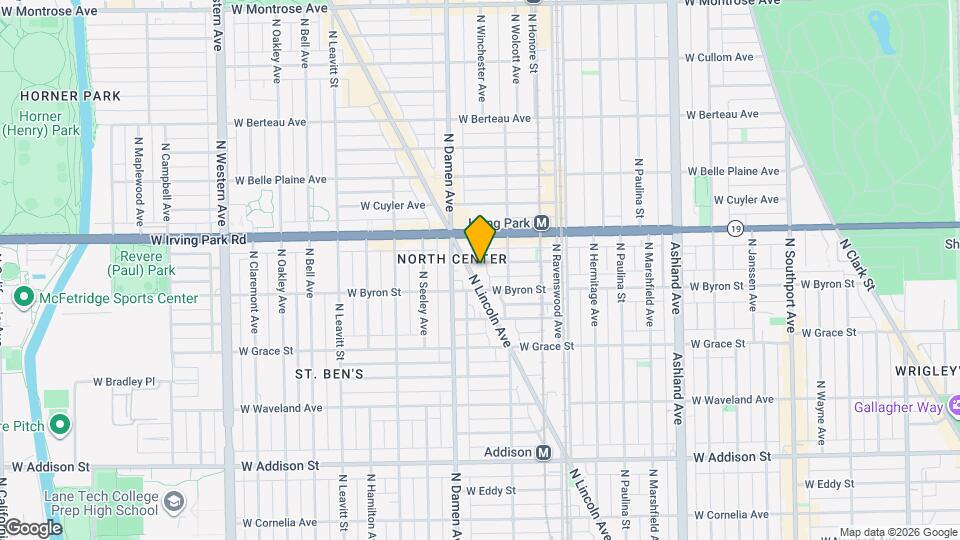 1929 W Larchmont Ave Map and Location Details