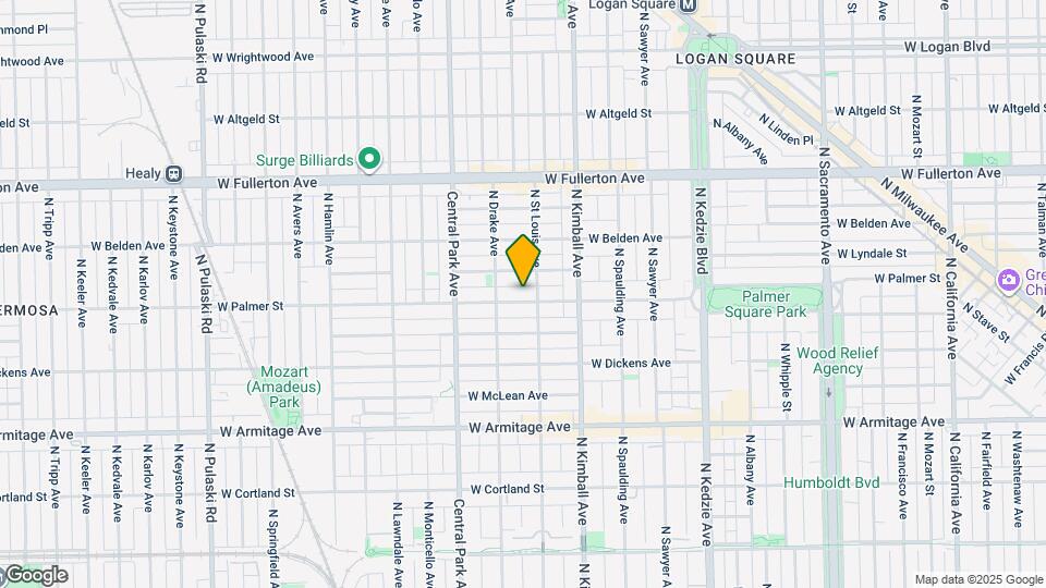 3510 W Palmer St Map and Location Details