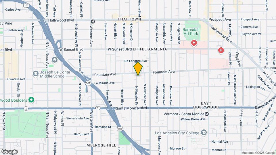 1262 N Kingsley Dr, Unit 6153 Map and Location Details