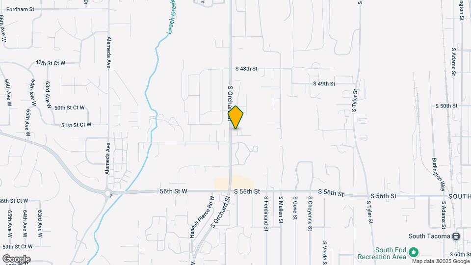 5209 S Orchard St Map and Location Details