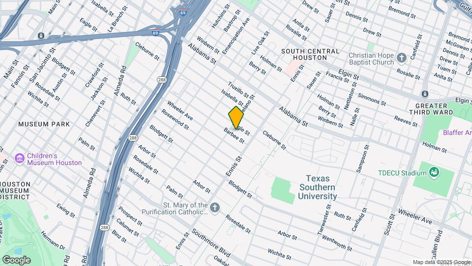 2811 Barbee St Mapa y Detalles de la Ubicación