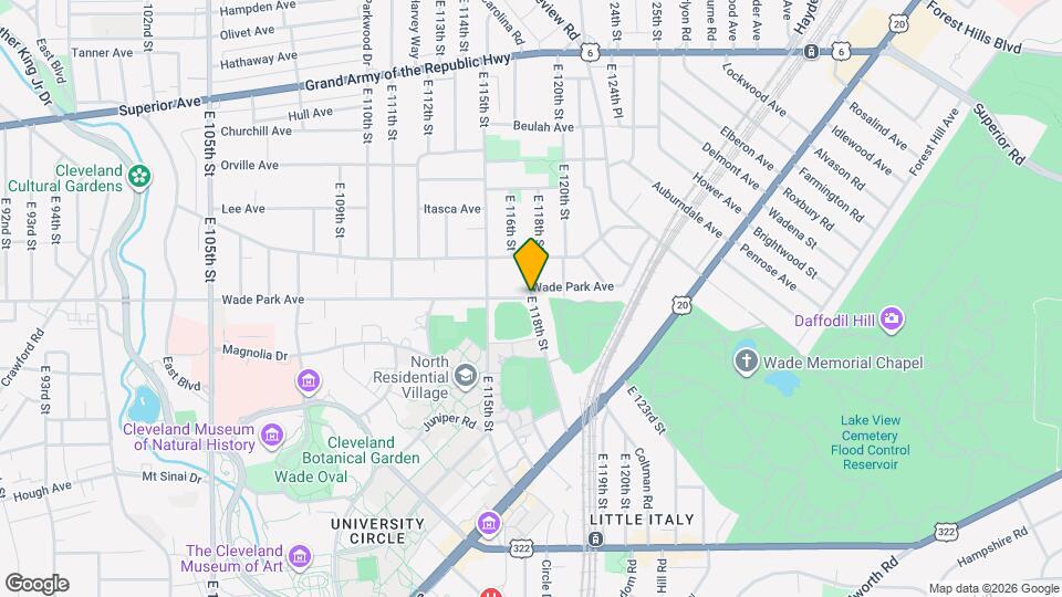 1549 E 118th St Map and Location Details