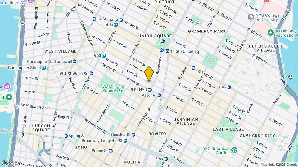 60 E 9th St Map and Location Details