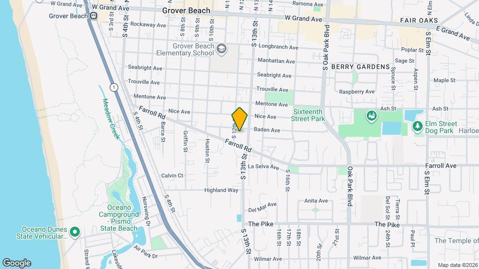 1216 Baden Ave Mapa y Detalles de la Ubicación