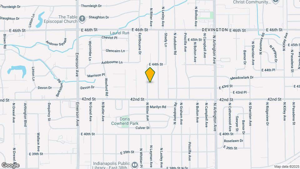 4225 N Ritter Ave Map and Location Details