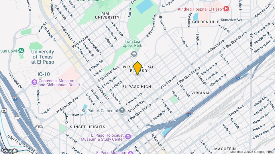 1404 N Ochoa St Map and Location Details