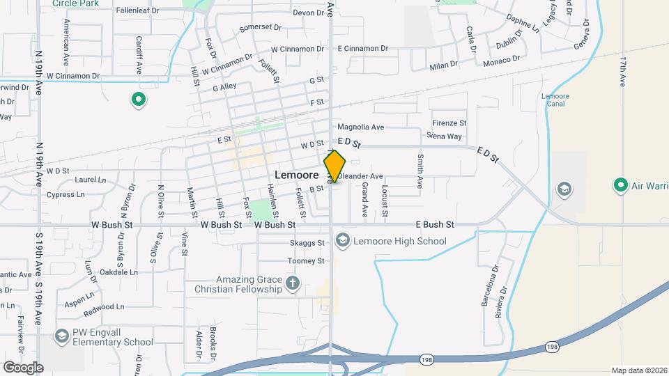 112 N Lemoore Ave Mapa y Detalles de la Ubicación