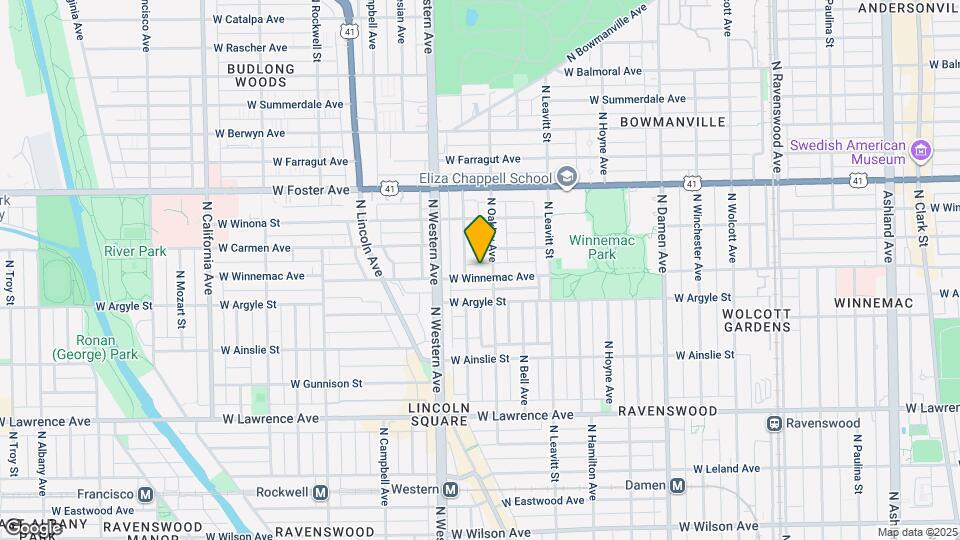 2310 W Winnemac Ave Map and Location Details