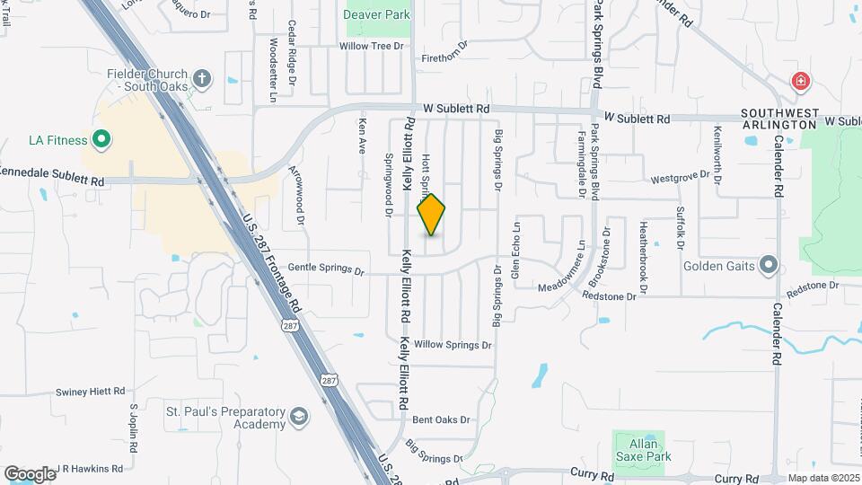 6227 Hott Springs Dr Mapa y Detalles de la Ubicación