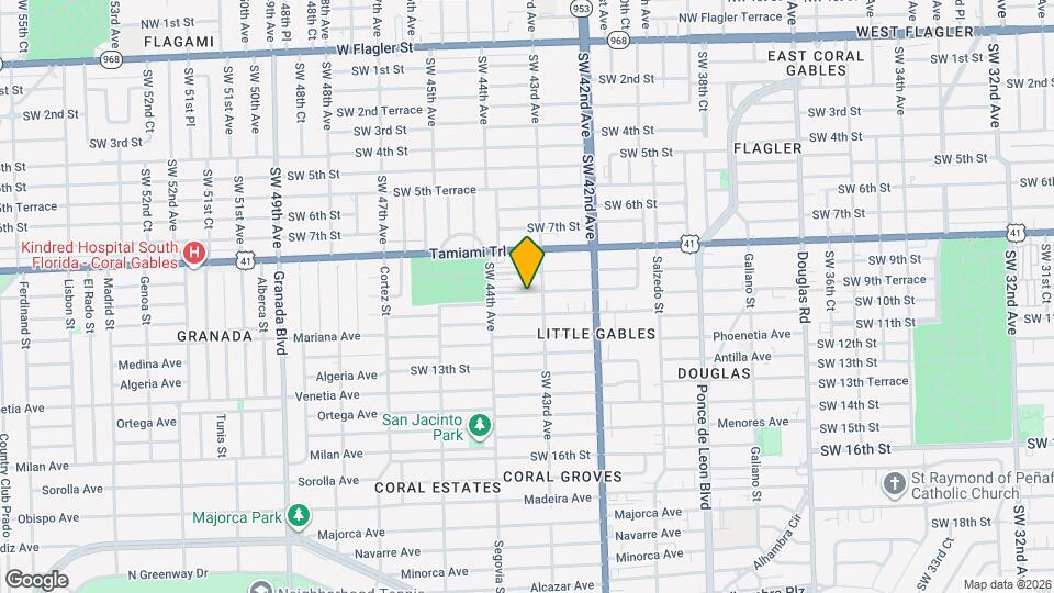 4328 SW 9th Terrace Map and Location Details
