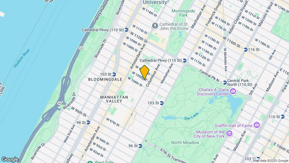 106 W 105th St Mapa y Detalles de la Ubicación