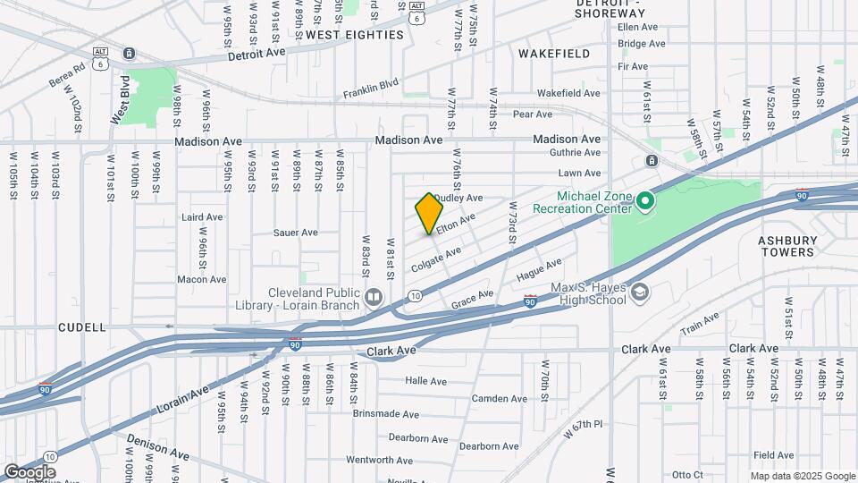 7805 Elton Ave Map and Location Details