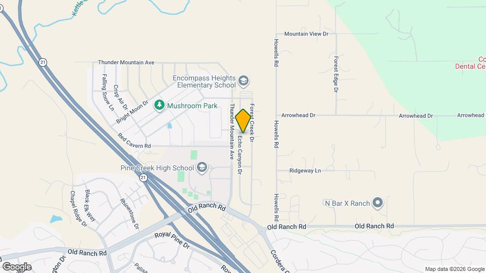 10973 Echo Canyon Dr Map and Location Details