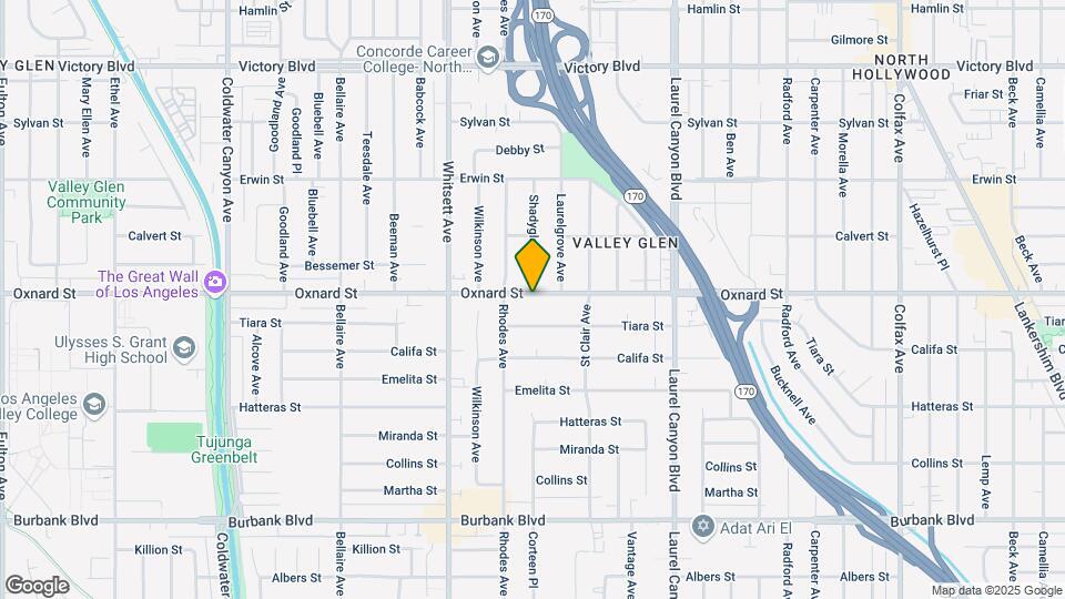 12338 Oxnard St Mapa y Detalles de la Ubicación