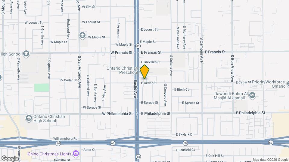 115 E Cedar St Map and Location Details