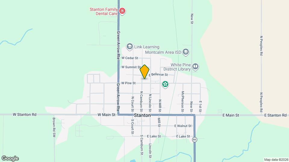 105 E Pine St Map and Location Details