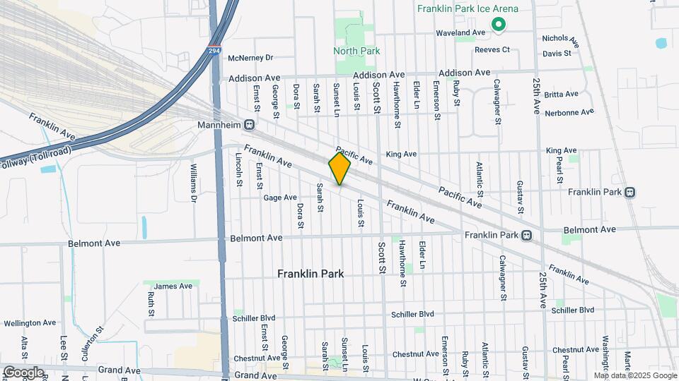 10067 Franklin Ave Map and Location Details