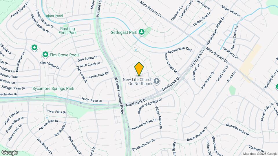 3614 Babbling Creek Dr Map and Location Details