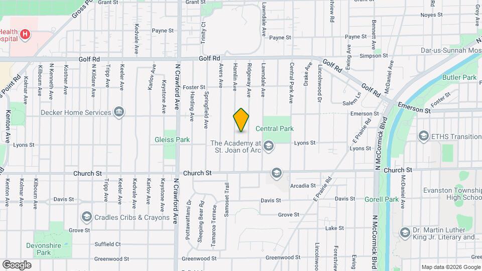 9343 Hamlin Ave Map and Location Details