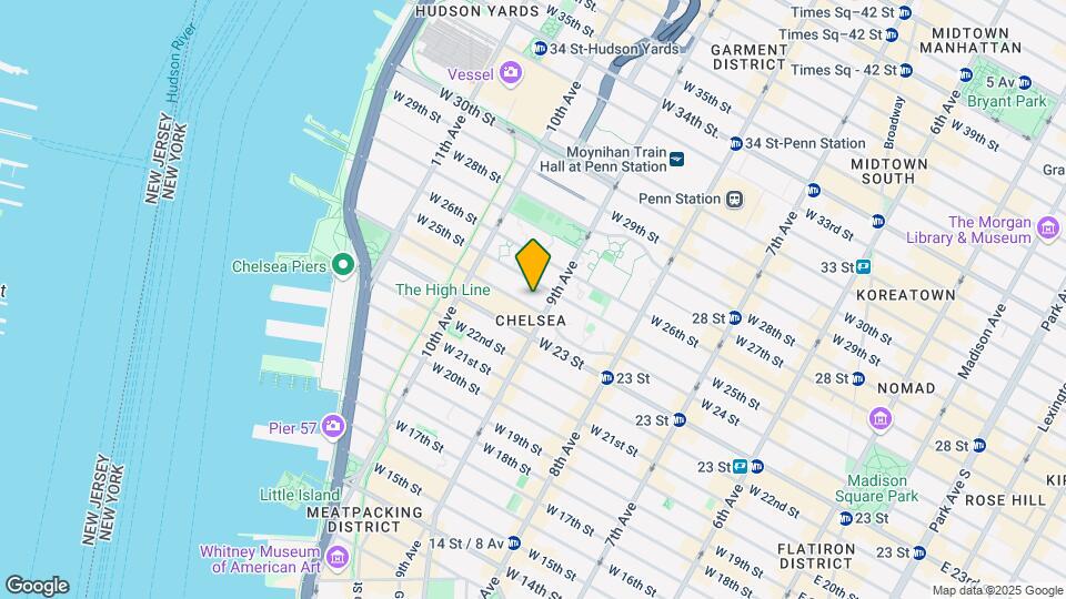 411 W 24th St Map and Location Details