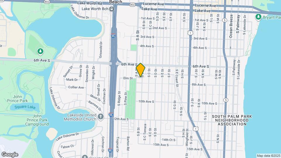 717 S B St Map and Location Details