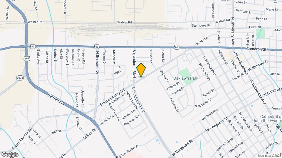 424 Eraste Landry Rd Map and Location Details