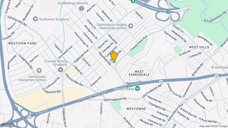 1105 Newfield Rd Mapa y Detalles de la Ubicación