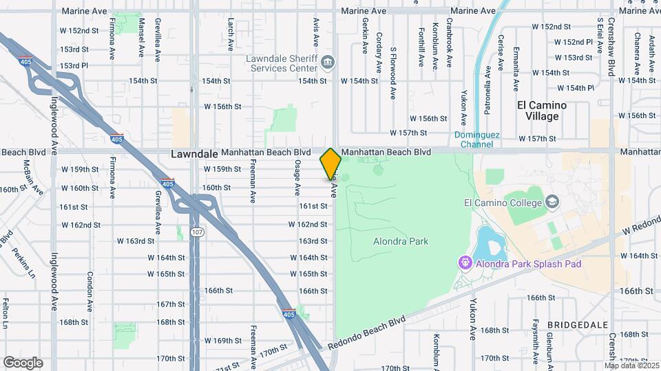 15927 Prairie Ave Map and Location Details