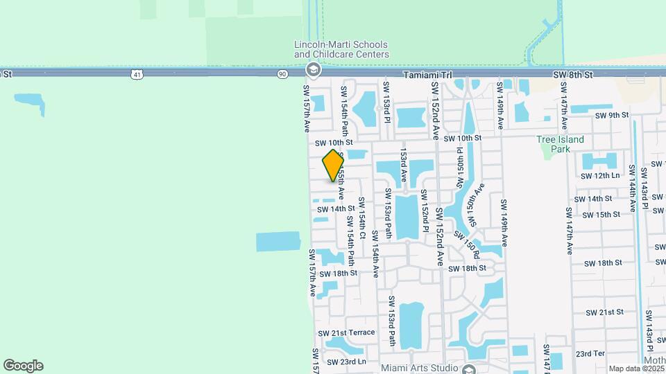 15533 SW 13th Terrace Map and Location Details