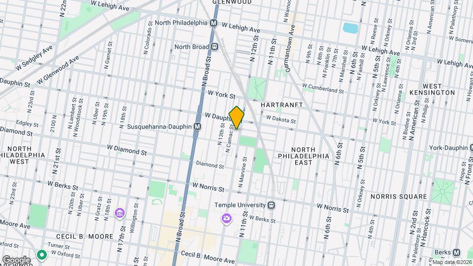 2230 N 12th St Map and Location Details