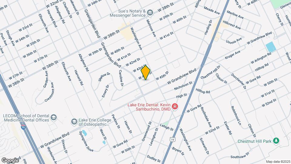 1536 W 45th St Map and Location Details