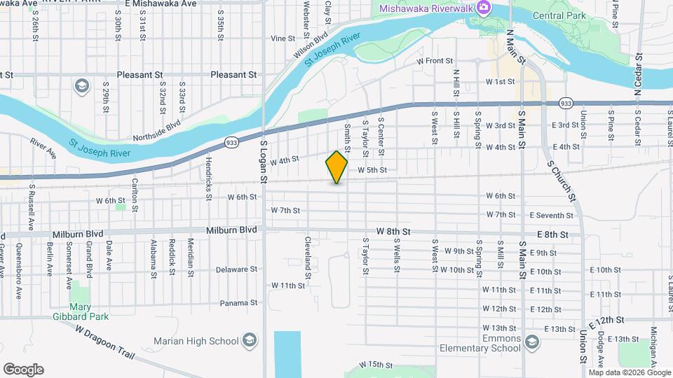 914 W 6th St Map and Location Details