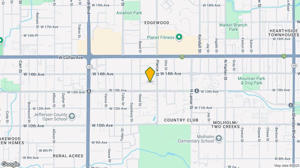 6913 W 13th Ave Map and Location Details