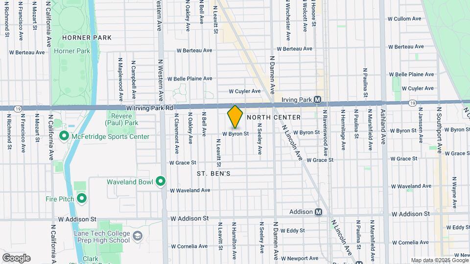 3901 N Hamilton Ave Map and Location Details