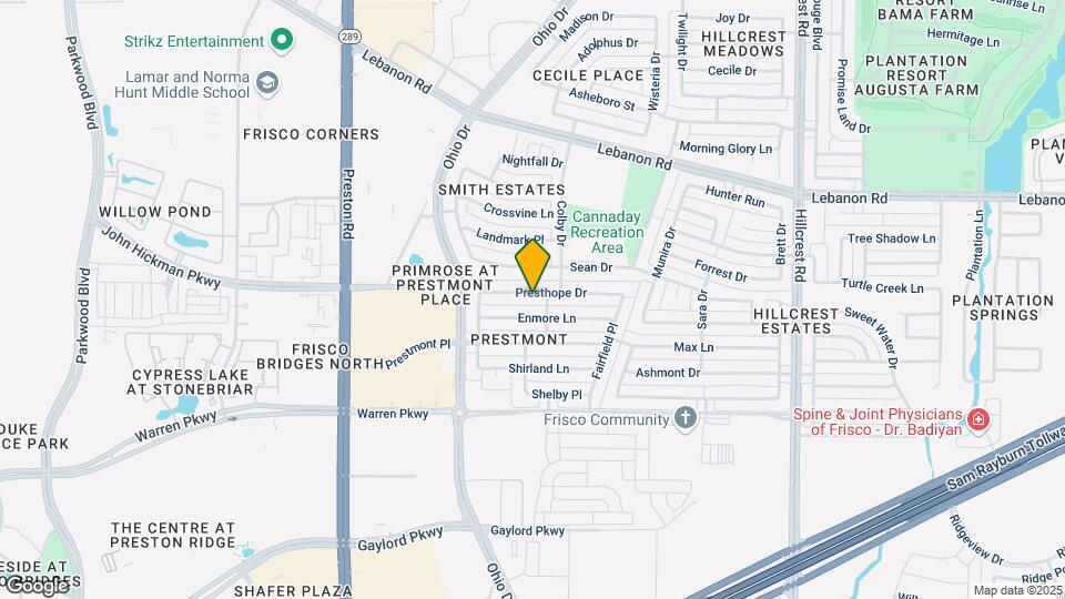 9605 Presthope Dr Map and Location Details