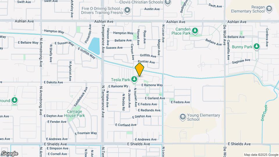 3536 N Hornet Ave Map and Location Details