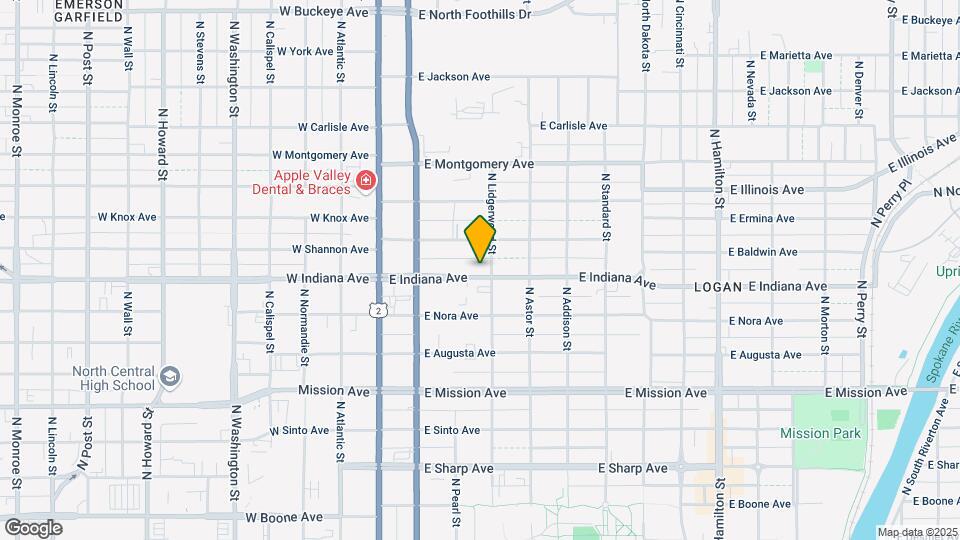 223 E Indiana Ave Map and Location Details