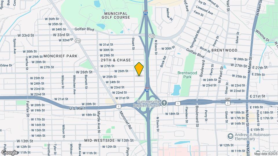 1030 W 25th St Map and Location Details