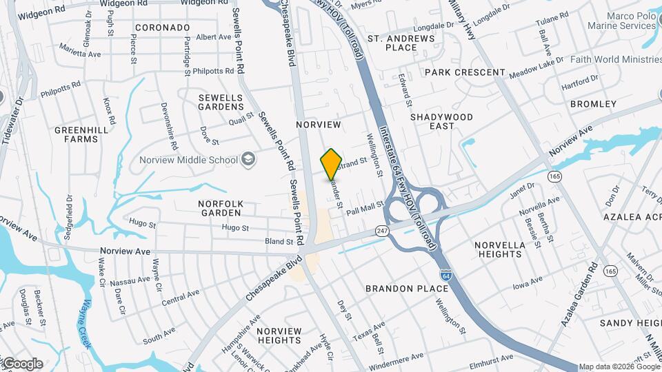 6249 Alexander St Map and Location Details