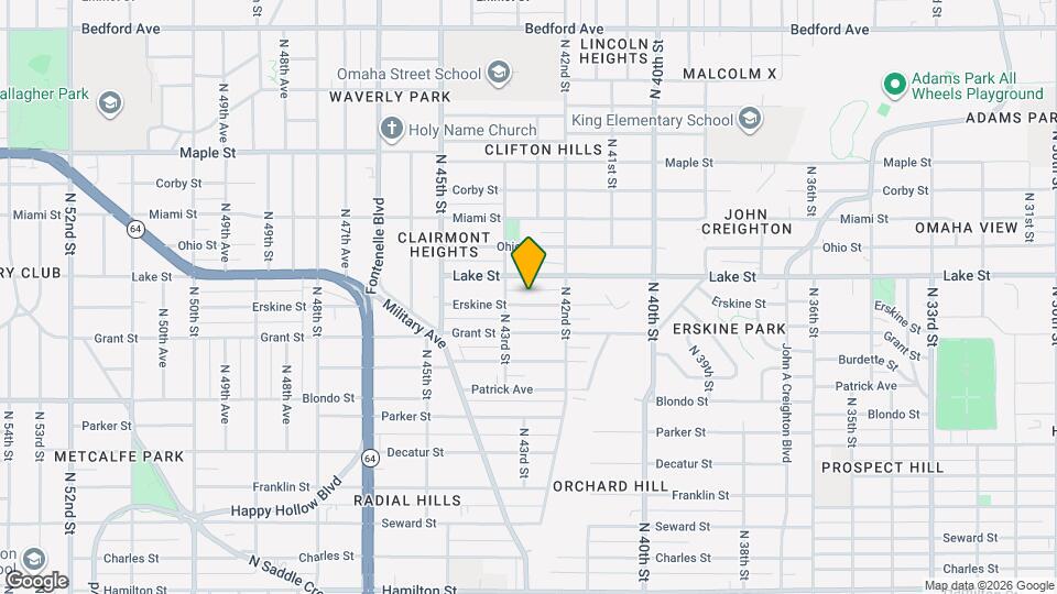 4230 Erskine St Map and Location Details
