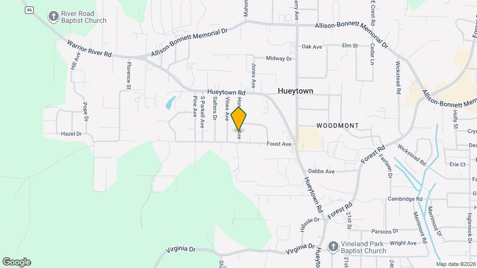 125 Honeysuckle Ave Map and Location Details