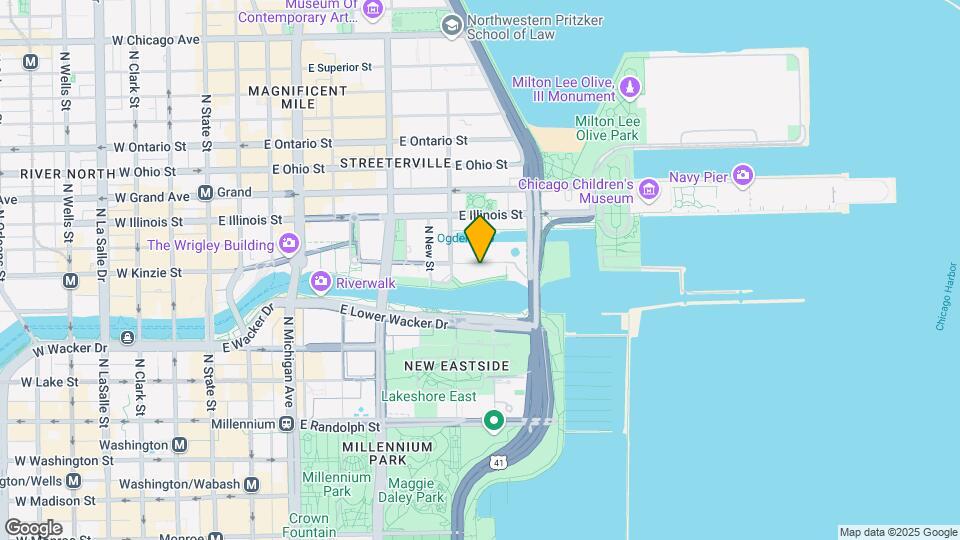 445 E North Water St, Unit 2811 Map and Location Details