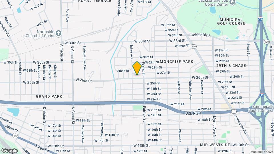 1837 W 26th St Map and Location Details
